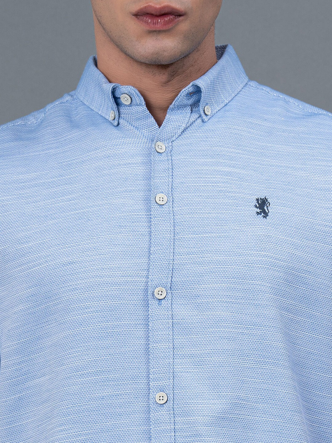 Regular Fit Button-Down Collar Casual Shirt