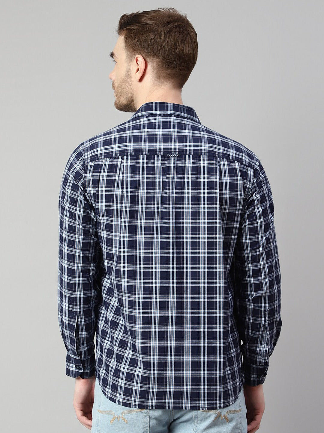Tartan Checks Cotton Casual Shirt