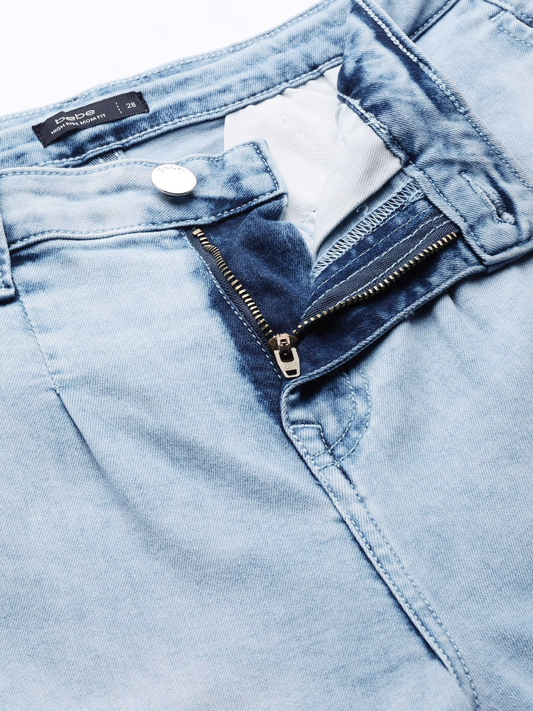 Women Indigo Denim Daze High-Rise Heavy Fade Mom Fit Stretchable Jeans