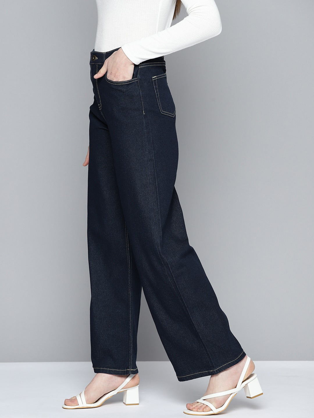 Women Flared High-Rise Jeans
