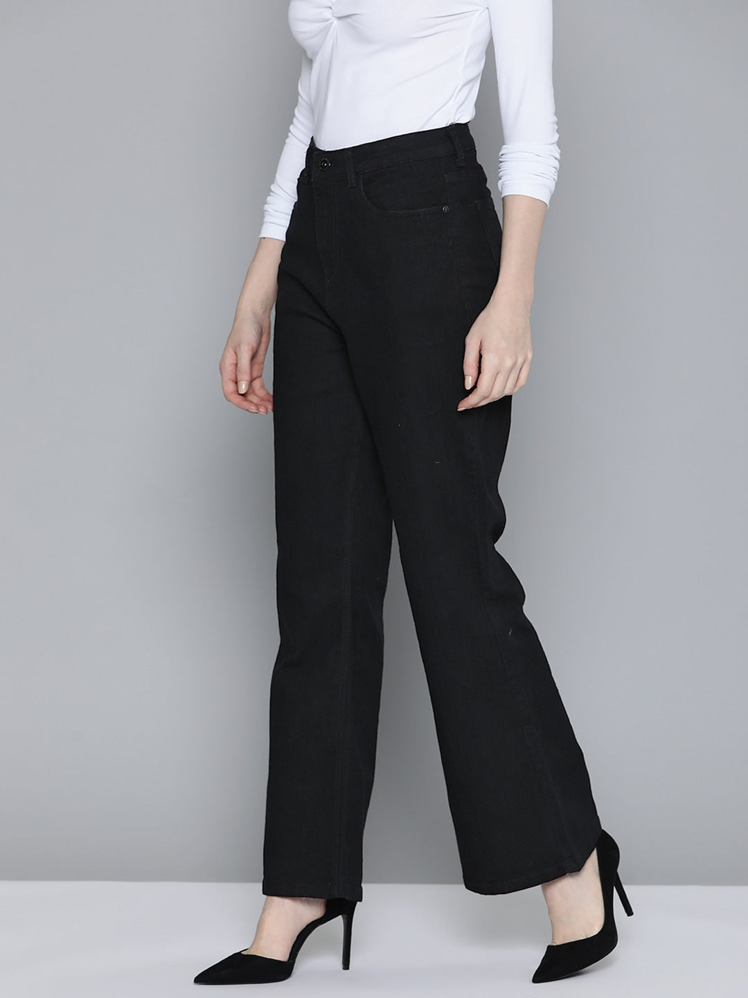 Women Flared High-Rise Stretchable Jeans