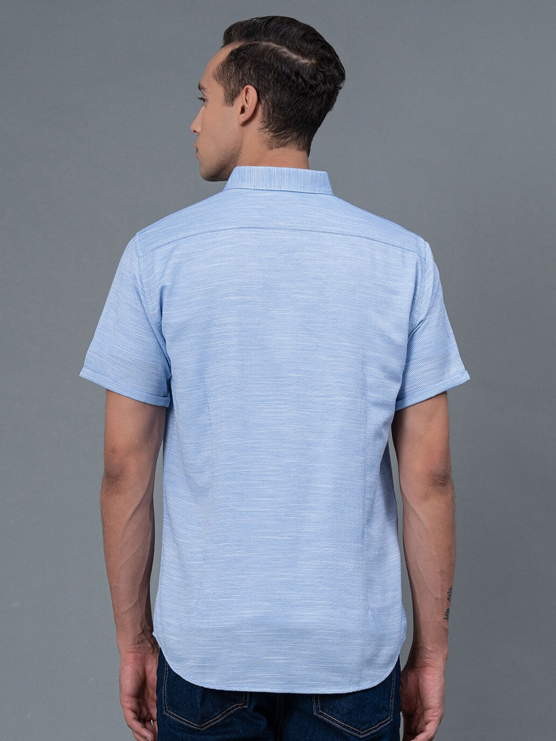 Regular Fit Button-Down Collar Casual Shirt