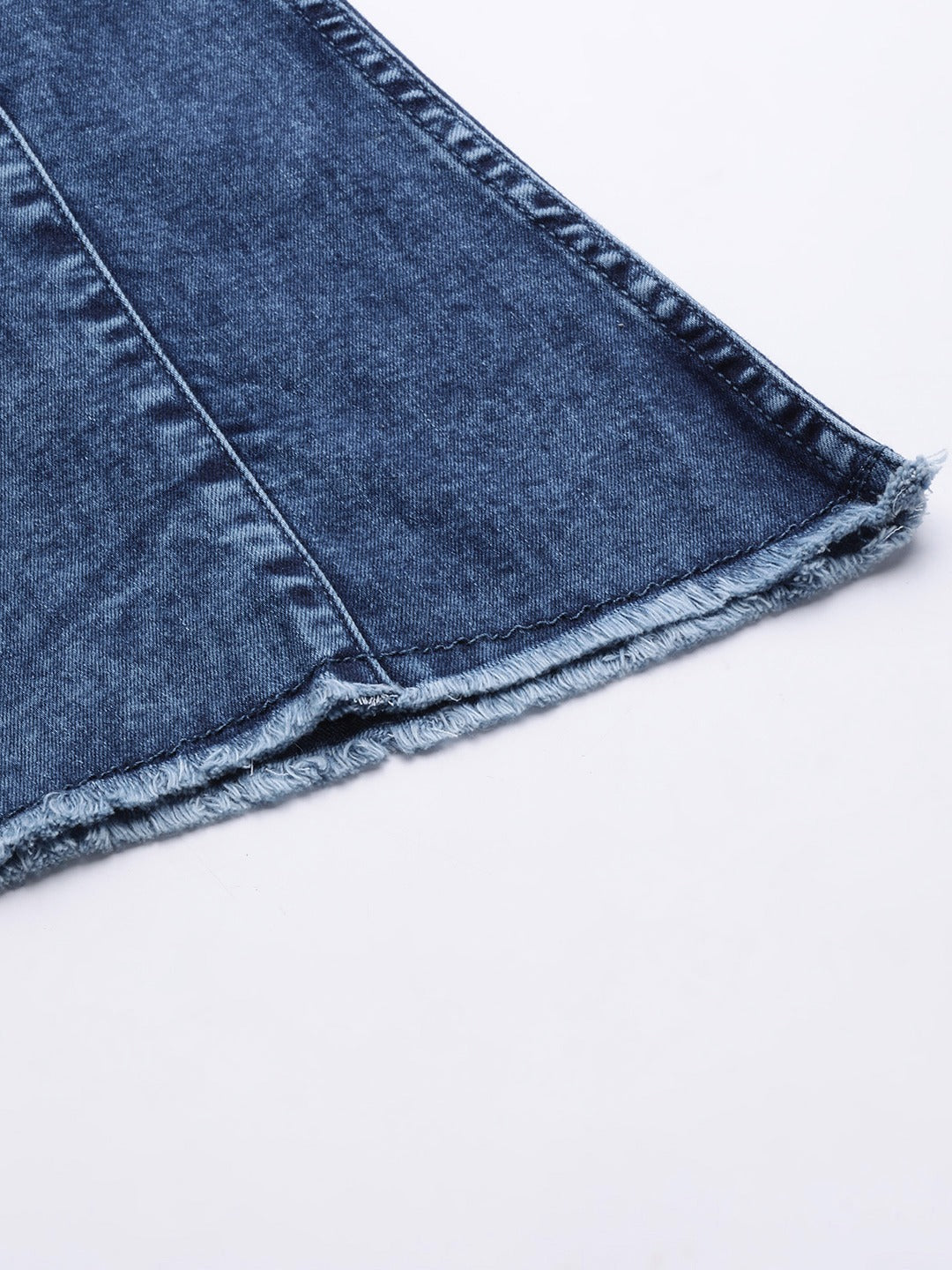 Women Indigo Denim Daze Bootcut Light Fade Panelled Stretchable Jeans