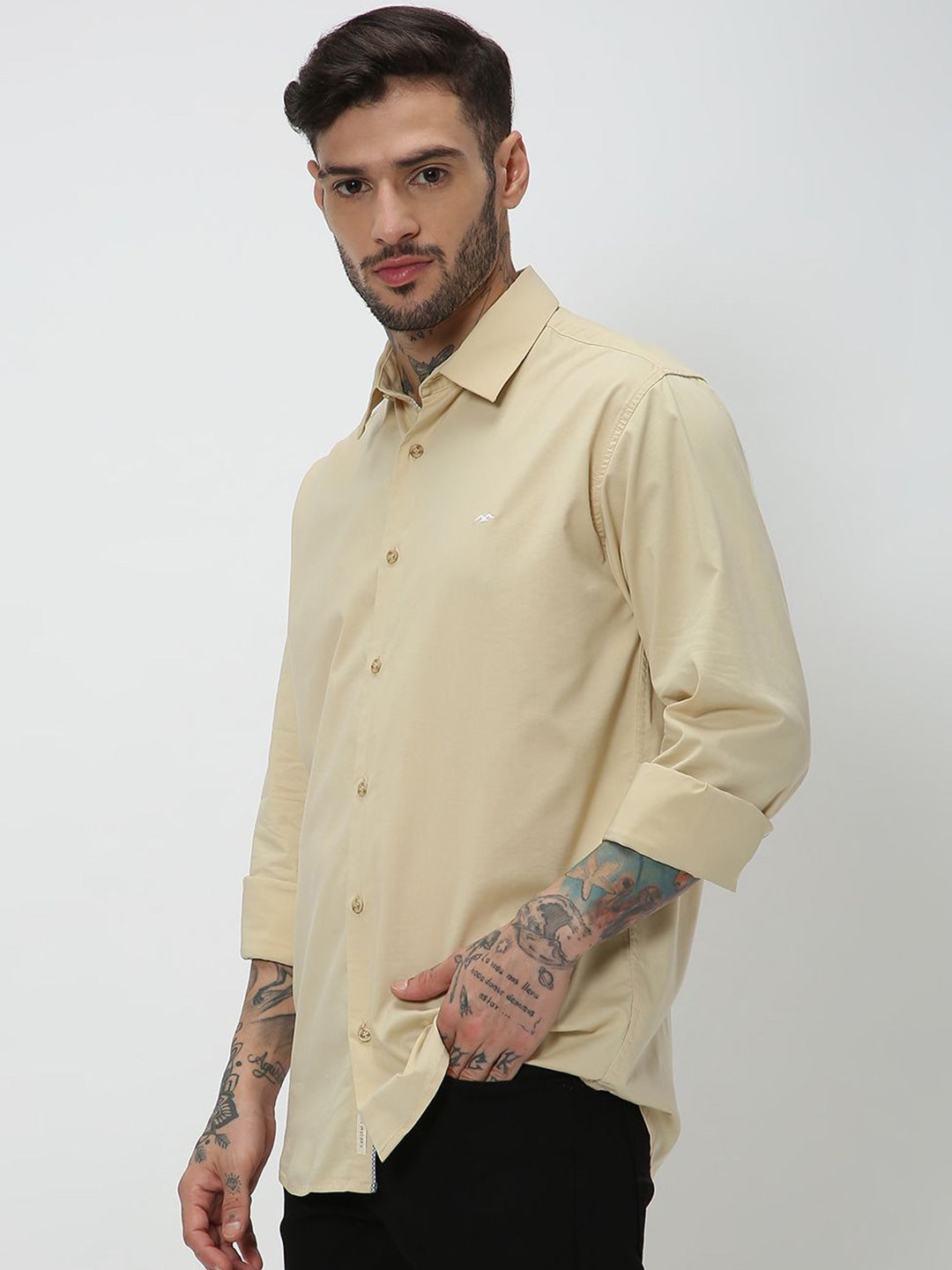 Slim Fit Cotton Linen Shirt