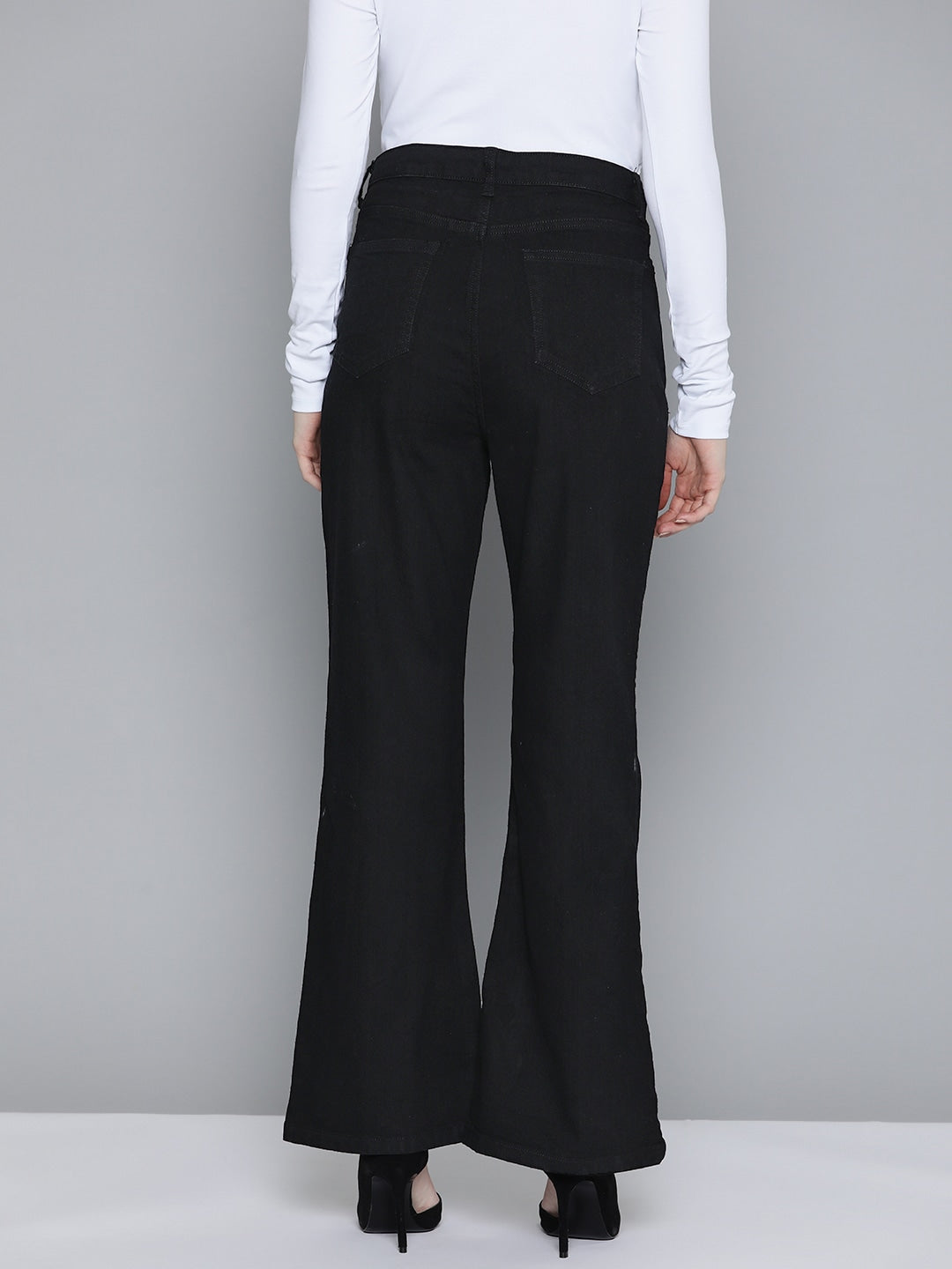 Women Flared High-Rise Stretchable Jeans