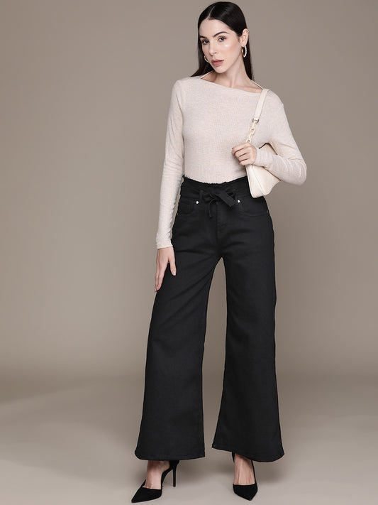 Women Denim Daze Wide-Leg High Rise Bootcut Jeans