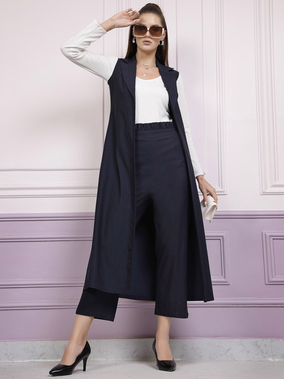 Women Smart High-Rise Trousers