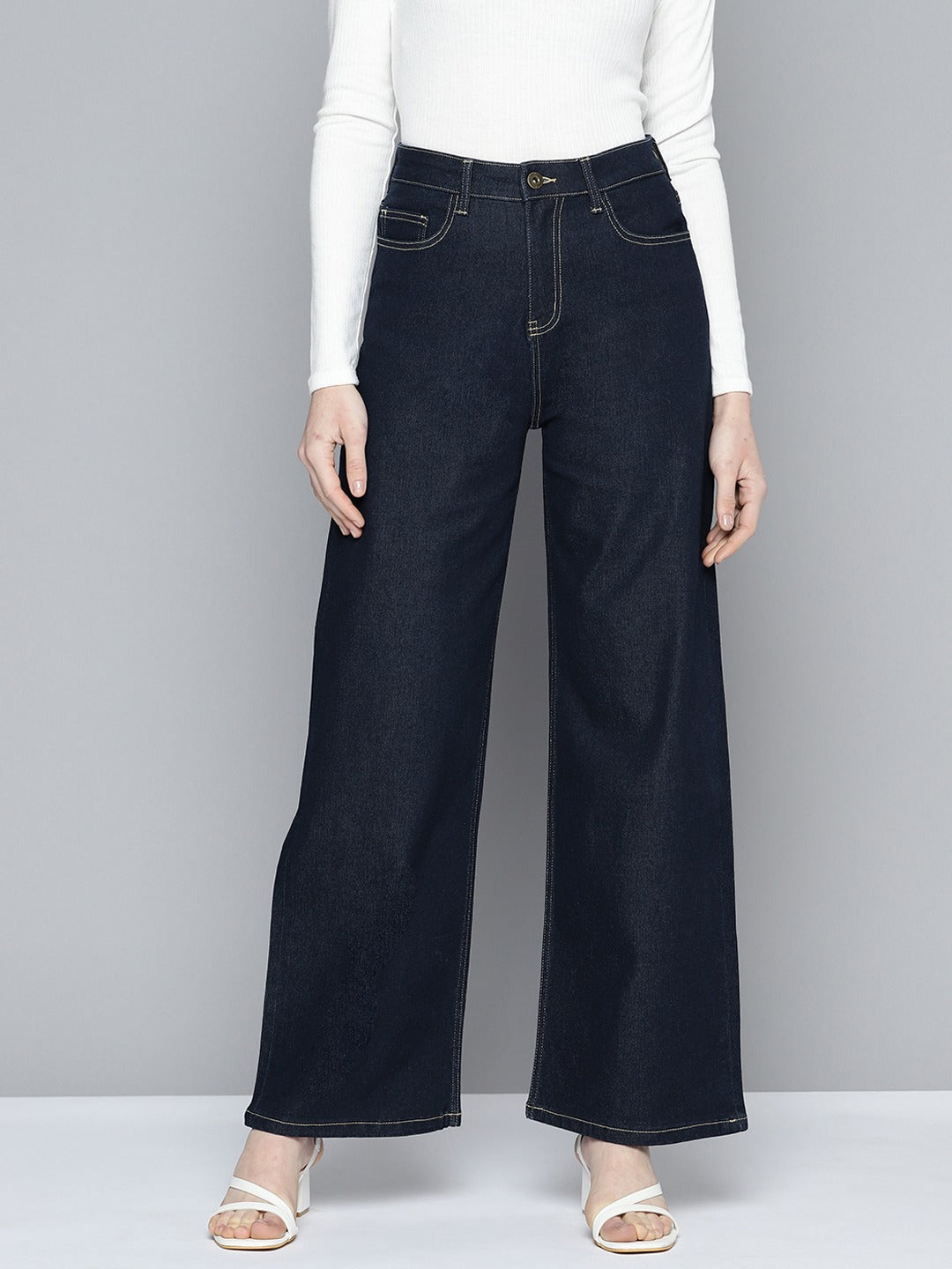 Women Flared High-Rise Jeans