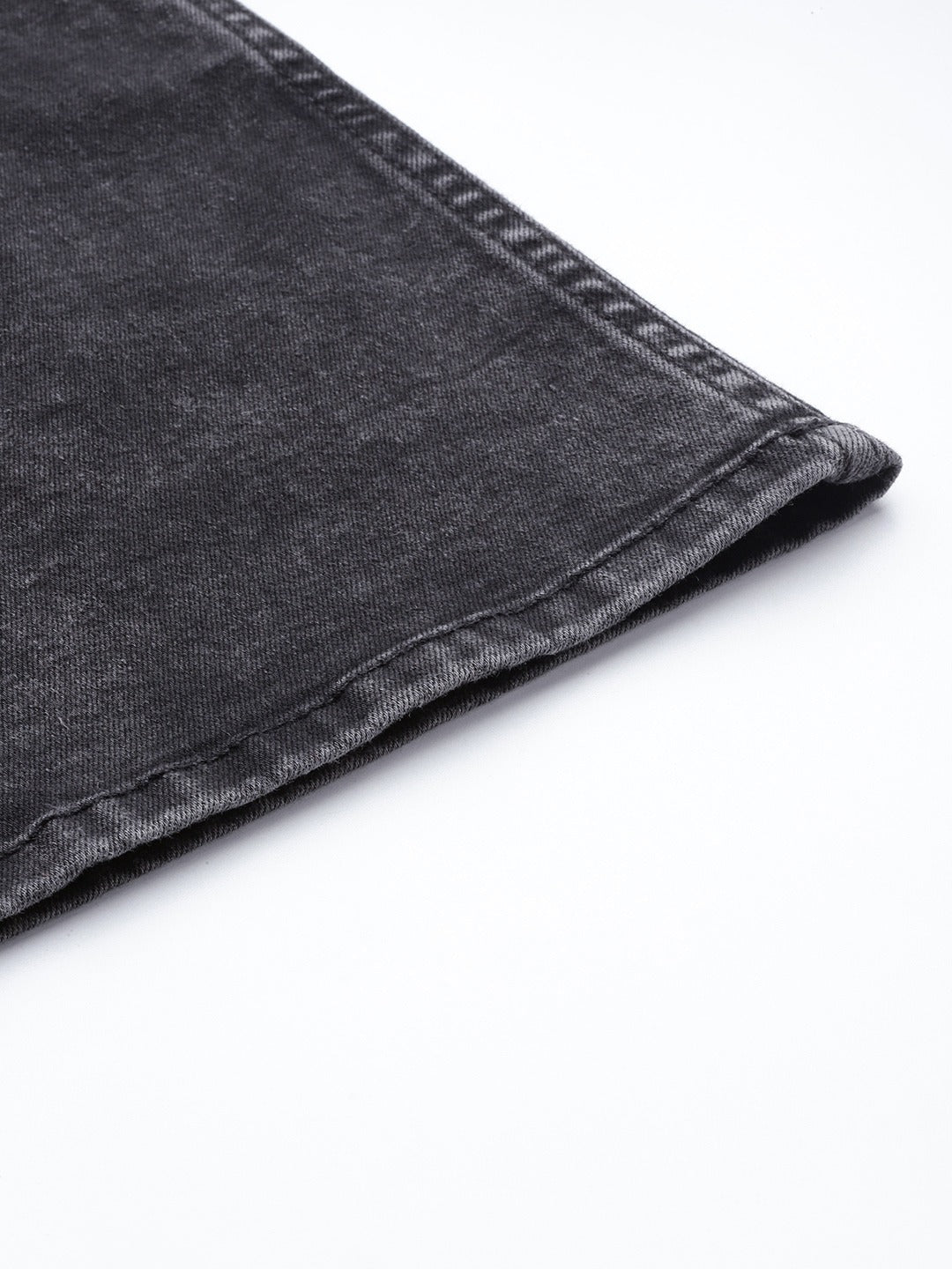Women Charcoal Grey Essential Wide Leg Fit High-Rise Stretchable Jeans
