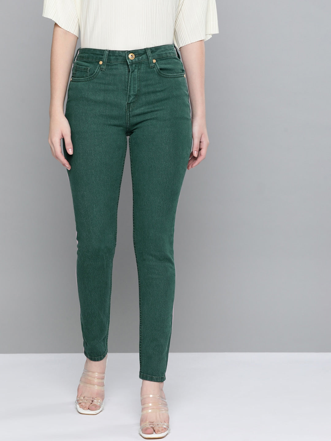 Women Skinny Fit Solid Stretchable Jeans